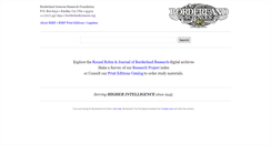 Desktop Screenshot of borderlandsciences.org